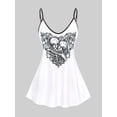 thumbnail image 1 of Top Cami de Talla Grande de Impreso Rosegal  Camisetas sin mangas de talla grande, 1 of 5