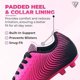 thumbnail image 4 of Vizari Botas de Fútbol USA Stealth para Terreno Firme para Niños: Calzado Deportivo Duradero y Ligero para Niños y Niñas, Rosa/negro, 1, 4 of 6