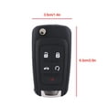 thumbnail image 6 of KSTE 5 Botón Llave de la Entrada de Coches de Control Remoto Fob de la Llave de la viruta for Chevrolet Camaro Cruze Malibu Sonic GM, 6 of 8