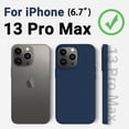 thumbnail image 6 of Compatible with iPhone 13 Pro Max 6.7 inch, Silky Touch Premium Soft Liquid Silicone Rubber Anti-Fingerprint Full-Body Protective Flexible Bumper Case, Pine Green, 6 of 12