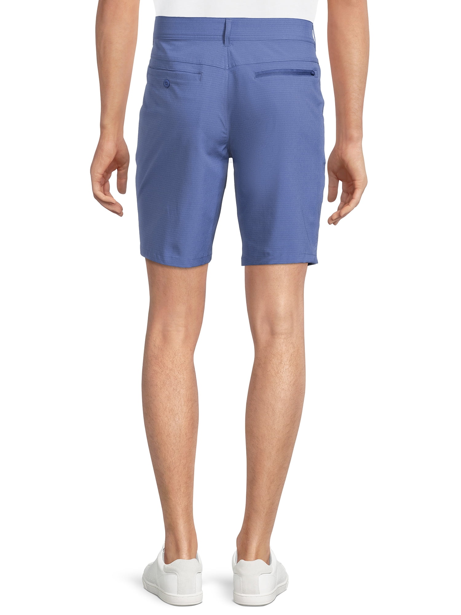 George Men's and Big Men's Synthetic Flat Front Shorts, 9" Inseam