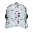 thumbnail image 3 of Lsque Poodle Dog Printed Trucker Hat - Baseball Cap for Men Women - Breathable Mesh Side, Adjustable Fit - for Casual Wear, 3 of 7