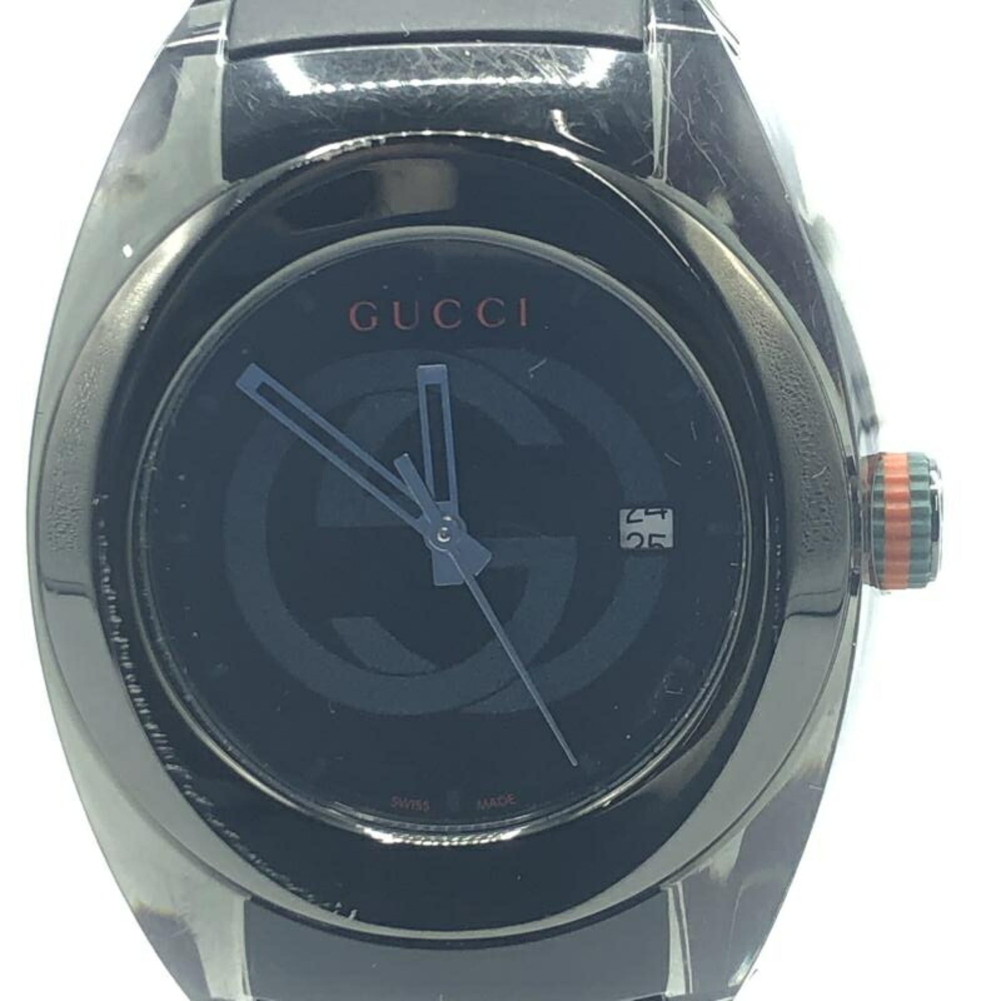 Pre-Owned Gucci 7700M Square Face Watch Stainless Steel SS Men's