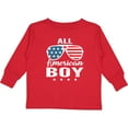 thumbnail image 3 of Inktastic All American Boy USA Parade Boys Long Sleeve Toddler T-Shirt, 3 of 5