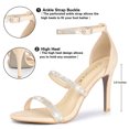 thumbnail image 2 of BLISSFUL STEP Women's Rhinestone Ankle Strap Heel Sandals, 2 of 7