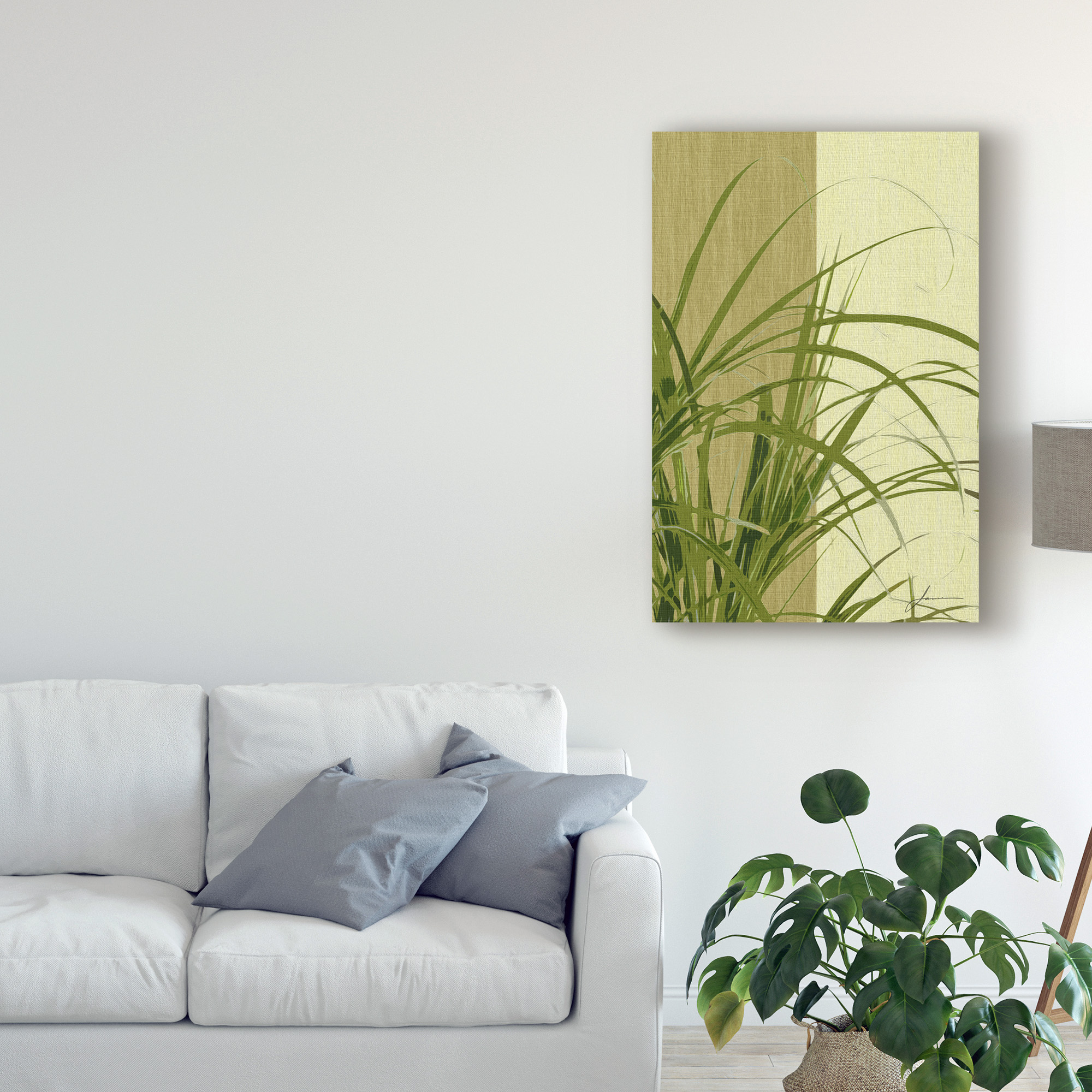 Trademark Fine Art 'Painted Contrast Leaves III' Canvas Art by James Burghardt