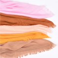 thumbnail image 4 of Yigetop Scarves for Women Women Girls Soft Tulle Tassel Scarf Shawls and Wraps Shawl for Wedding Solid Color Long Scarf Wraps Scarves for Women Lightweight K one Size, 4 of 4