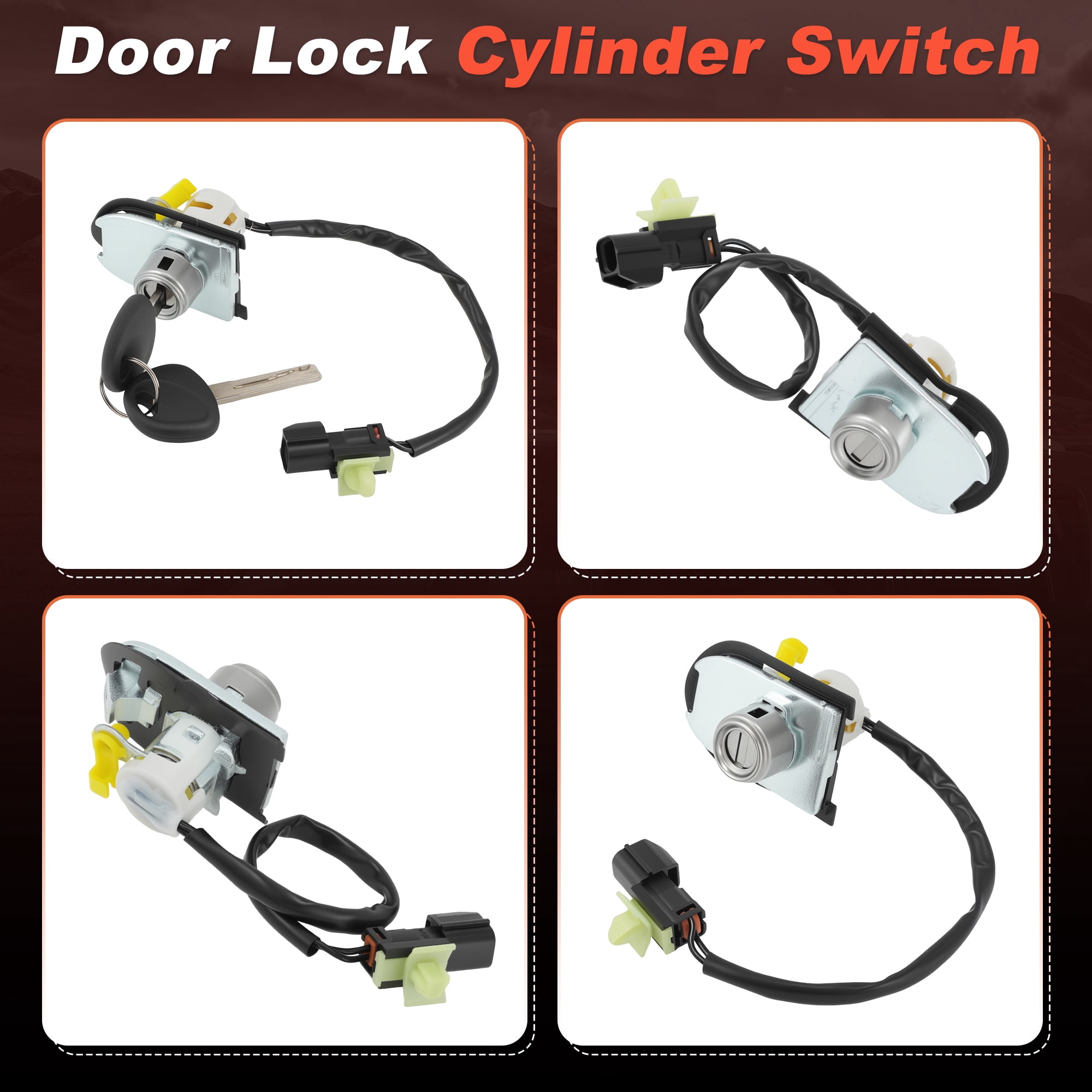 Unique Bargains Front Left Door Lock Cylinder Set with 2 Keys for Kia Sportage 2004-2010