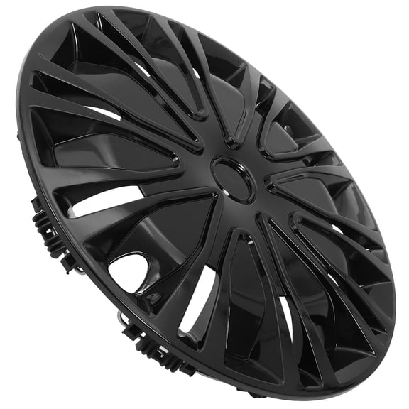 DEEPCRAFF Auto Hubcaps Car Wheel Hub Cover Black PP Classic Design 1Set