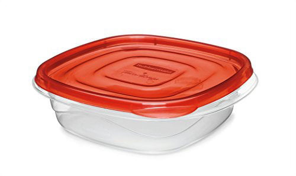 Rubbermaid TakeAlongs 2.9 Cup Square Food Storage Containers, Set of 4, Red - image 3 of 4