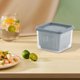 thumbnail image 5 of Set de Contenedores para Almacenamiento de Jengibre y Ajo | Caja Pequeña para Preparar Verduras con Tapa y Bandeja de Drenaje | Divisor de Doble Capa | Plástico Transparente | Paquete de 2 | 7x7x20, 5 of 6