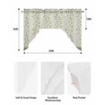 thumbnail image 5 of Green Floral Swag Valances for Windows, Small Curtains Drapes, Spring Flowers Kitchen Window Curtains Over Sink Rod Pocket Window Treatment Valance for Bedroom/Bathroom 56"x36", 5 of 5