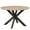 Natural Wood, variant on LeisureMod Ravenna 47" Round Dining Table, Natural Wood Top with Black X-Shaped Metal Base, Modern Kitchen or Dining Room Furniture for 2–4 People, Natural Wood