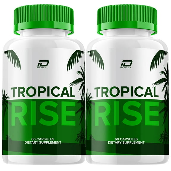 Tropical Rise for Men Capsules – Tropical Rise Vitamin Complex Pills, Energy, 2 Pack, 120 Capsules