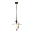 thumbnail image 2 of Simple Designs PT1008-RGD 13,5 x 13,5 x 13 Po. Suspension Moderne en Métal, Or Rose, 2 of 4