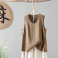 thumbnail image 2 of AherBiu Tank Tops for Women Lightweight Summer Casual Loose Round Neck Sleeveless Basic Shirts Blouse, 2 of 7