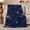 Galaxy Moon Phases, variant on Crescent Moons and Tiny Stars on Deep Navy Sky, Minimal Celestial Night Pattern for Stargazers, Birthday Gift, Soft Flannel Blanket for Bedroom and Lounge, Starry Home Decor