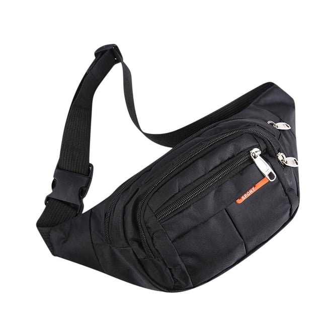 Pompotops Sac de Taille Sport en Toile pour Hommes Mode Décontractée Grande Capacité Rangement Liquidation