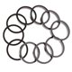 thumbnail image 4 of 10 piezas aleación de aluminio arandela auriculares Negro shamjiam Separadores de auriculares de bicicleta, 4 of 5