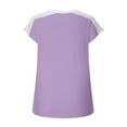 thumbnail image 7 of Fesfesfes Oversized Shirts for Women's Casual V-neck Bow Short-sleeved T-shirt Top Yoga Shirts for Women 3XL(US:14), 7 of 7