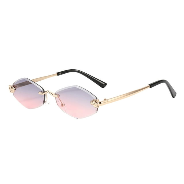 BotaniNest Shaped Sunglasses Frameless Cut Edge Design Fashionable Sunglasses Suitable For Driving Traveling And To Wear