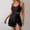Black, variant on ZZwxWA Women One Piece Swimdress Swimsuits Side Tie Knot Ruched Swim Dress Mesh Patchwork Belly Control Skirt Bathing Suit