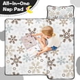 thumbnail image 4 of Light Christmas Snowflake Pattern Toddler Nap Mats for Kids Preschool,50"x20" Sleeping Mat Bag or Kids,Toddler Sleeping Bag,Toddler Nap Mat or Daycare, 4 of 6