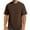 Brown, variant on Coorders George Men's Cotton Oversized T-Shirt with Short Sleeve, Classic Fashion Tshirts Casual Soft Premium Cotton Basic Tee , Brown, Size XXXXL