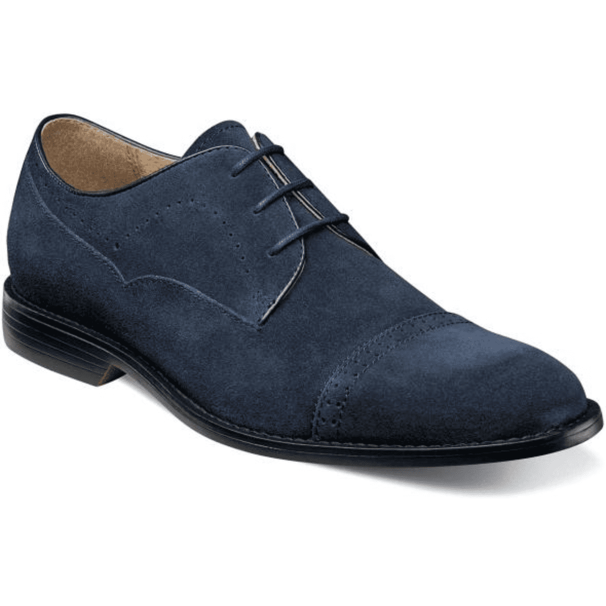 stacy adams blue suede shoes