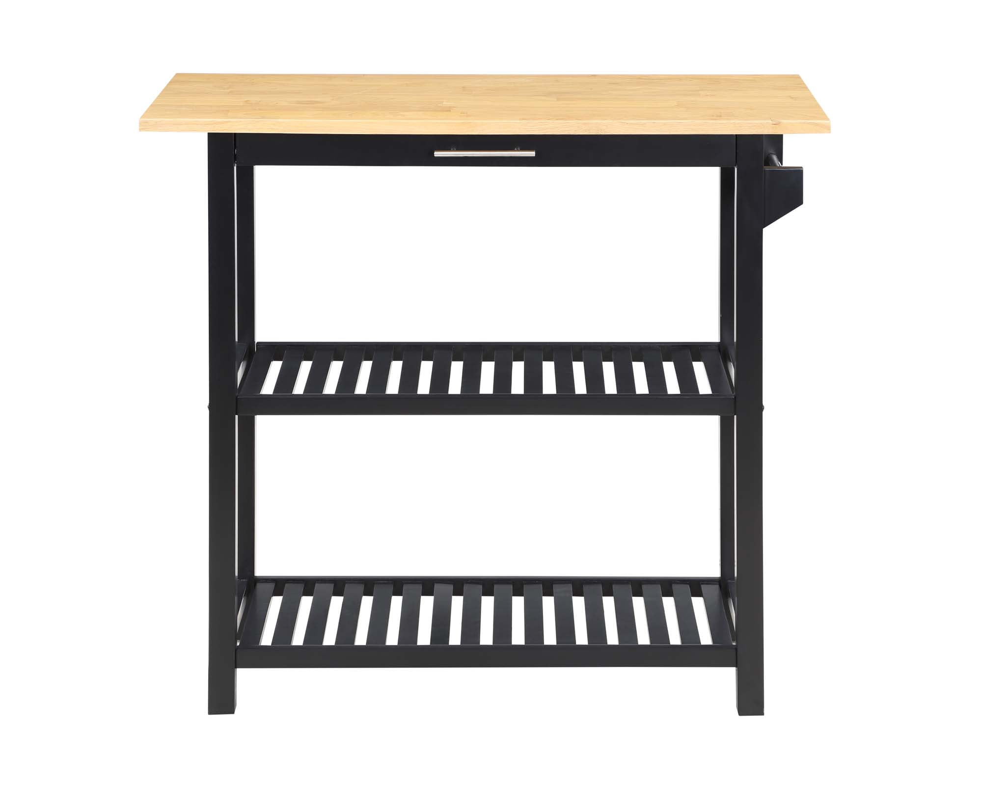 Convenience Concepts Designs2Go 3 Tier Butcher Block Kitchen Prep Island with Drawer, Multiple Finishes