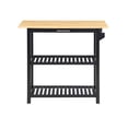 thumbnail image 3 of Convenience Concepts Designs2Go 3 Tier Butcher Block Kitchen Prep Island with Drawer, Multiple Finishes, 3 of 11