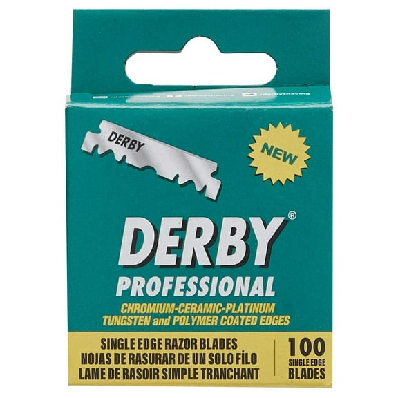 100 Derby Professional Single Edge Razor Blades