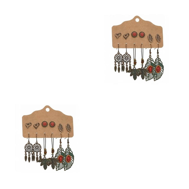Minnieouse Pendientes de 12 Uds. De aleación femenina grande a la moda, alambre de oreja exagerado, gancho informal, joyería para fiestas, seiscientos ochenta 2piezas