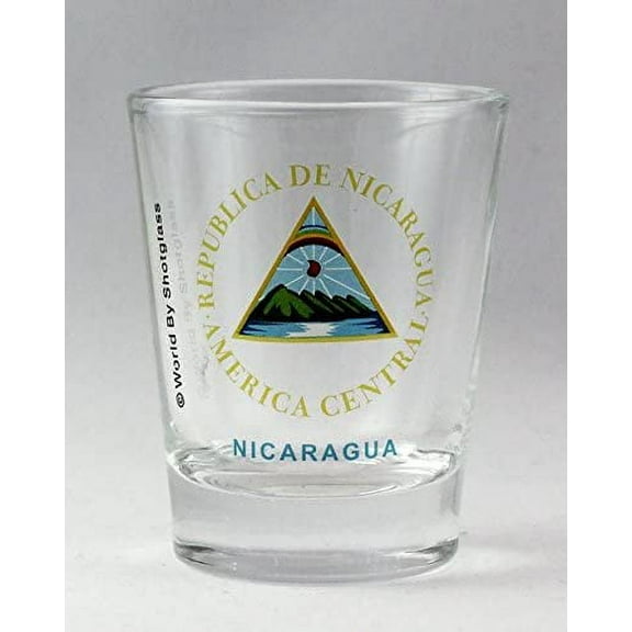 Nicaragua Coat Of Arms Shot Glass