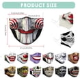 thumbnail image 3 of Masque Drôle d'Halloween, Housse de Visage en Coton Lavable pour Cosplay de Mariage, 3 of 8