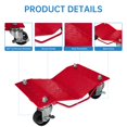 thumbnail image 4 of Car Handling Equipment 4 Piece Set 6000 Lbs Car Mover with Brakes Heavy Vehicle Mover Suitable for Handling Cars, Trucks, Trailers, Motorcycles - Red, 4 of 7