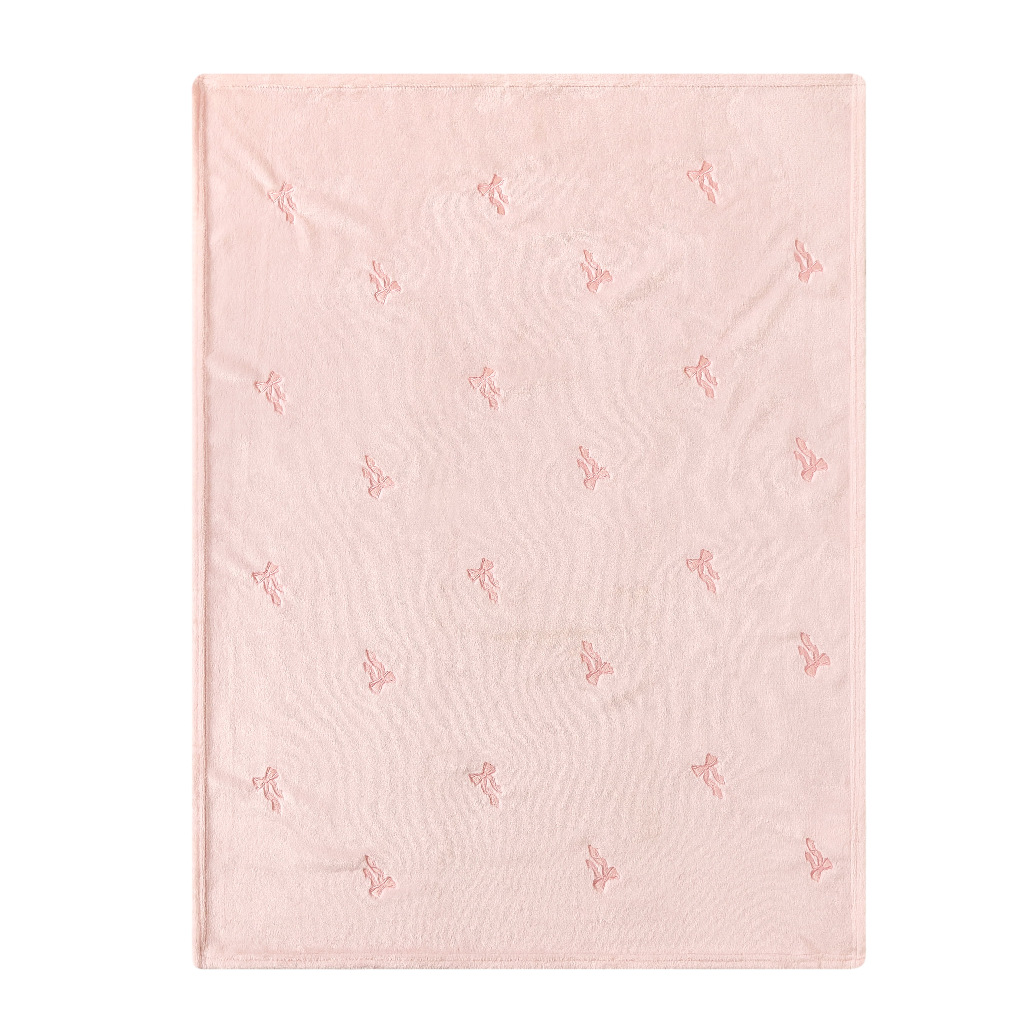 Little Nest Bows Plush Blanket 30" X 40"