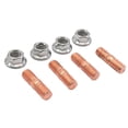 thumbnail image 1 of Almencla Car Racing M10 X 1.50 Bolts Threaded Kit Flange Nuts for T3 T4 (Copper, 1 of 6