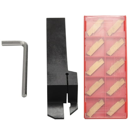 

10pcs Mgmn300-M Inserts + Mgehr2020-3 Right Hand Toolholder Boring Bar With Wrench For Lathe Cutting Turning Tool
