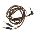thumbnail image 3 of Cable de actualización de auriculares, Sonido Sin Pérdida Sin Pérdida de Distorsión 47.2 Pulgadas Conchufe Chapada Dorada de 3.5 mm A Cable de Cable Doble Masculino de 3,5, 3 of 7