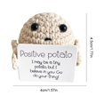 thumbnail image 4 of Likrtyny Lindo juguete patata con tarjeta positiva regalos para adultos (pequeña patata beige-P), 4 of 6