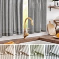 thumbnail image 2 of Cortinas de cocina Jinchan de lino a rayas, 60 cm, 2 paneles, 2 of 8
