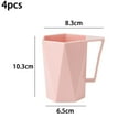 thumbnail image 2 of 1 Pce Tasse Originale Personnalité Lait Jus Citron Tasse Café Thé Réutilisable en Plastique (Rose), 2 of 5