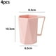 thumbnail image 2 of Apuakthei Vasos de baño geométricos con asas, soportes para cepillos de dientes reutilizables irrompibles, 2 of 5