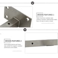 thumbnail image 4 of Shisuyan Heavy Duty Bracket Square Tube Triangle 1Pack 5.9X3.3X1.8In, 4 of 9