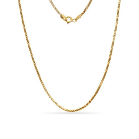 Forever New - Gold Over Sterling Silver Mini Popcorn Chain ...