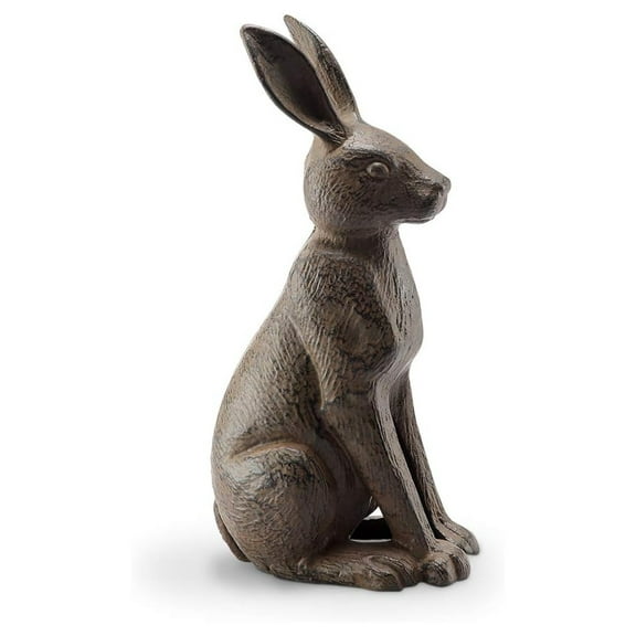 Good Listener Cast Iron Rabbit Sculpture