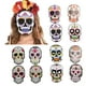 thumbnail image 1 of Máscara del Día de los Muertos Atractiva Máscara del Día de los Muertos Exquisita con Banda Elástica para Fiesta de Cumpleaños ANGGREK Otros, 1 of 8