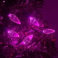 thumbnail image 6 of Wintergreen Lighting C6 Pink Christmas Lights LED String Lights, Set of 70 Lights on Green Wire, 24 Ft - Indoor/Outdoor Lighting, 6 of 7