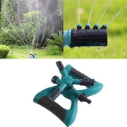 Riousery Rotary 3-Arm Garden Sprinkler, Automatic 360 Degree Rotating Water Sprinkler System for Lawn Irrigation, Yard, Flowerbeds, and Summer Cooling (9.45 inches / 24 cm)